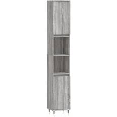 vidaXL grey sonoma Bathroom Cabinet Vanity Unit Engineered