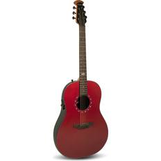 Ovation Akustiska gitarrer Ovation 1516VRM-G Pro Series Ultra Mid-Depth Non-Cutaway Vampira Red