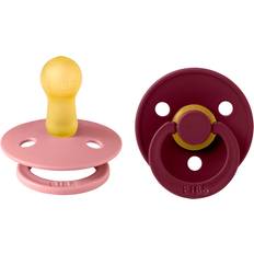 Bibs Colour Latex Size 2 Dusty Pink/Elderberry 2-pack