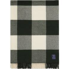 Lexington Checked Wool Recycled 130x170 cm Green-White Blankets White, Green (170x130cm)