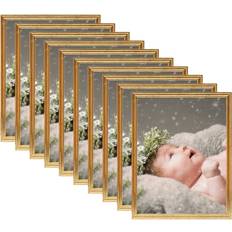 vidaXL 332411 Gold Cadre Photo 13x18cm 10pcs