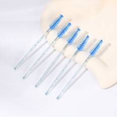 Blåa Sminkborstar Shein 50pcs Disposable Eyelash Brush