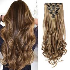Shein 7pcs Clip In Long Body Wave Synthetic Hair Extension