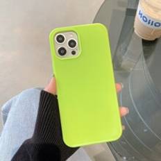 Shein Neon Lime Plain Silicone Phone Case