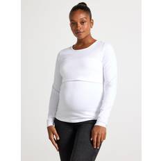 Lindex MOM Long Sleeved Nursing Top White