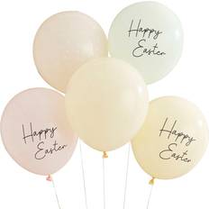 Ilmapallot Ginger Ray Latex Balloons Pastel Happy Easter Balloons 5-pack