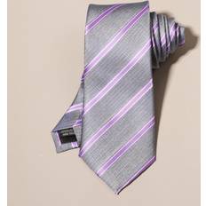 Men - Multicoloured Ties Shein Men Striped Tie Stylish Design - Versatile For All Occasions Work