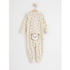 Lindex Baby's Pyjamas With Animal Print - Light Beige (8616249-1230)