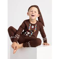 Lindex Christmas Pyjama Set - Dk Brown