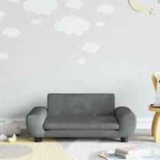 Grau Sofas vidaXL Dunkelgrau Kindersofa 70 x 45 x 33 cm