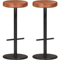 Sgabelli da bar vidaXL 321875 Brown Bar Stool 76cm 2pcs