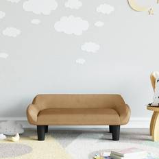 Braun Sofas vidaXL Children's Velor Sofa