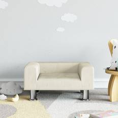 Muebles de Asiento vidaXL Sofá Para Niños De Terciopelo Crema 50x40x26.5 cm