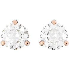 Swarovski Solitaire Studs - Rose Gold/Transparent