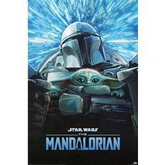 Polyester Posters Pyramid International Star Wars The Mandalorian Lightspeed Poster