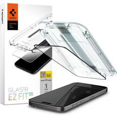 Spigen Verre trempé Glas.tR EZ Fit FC pour iPhone 15 Pro, noir