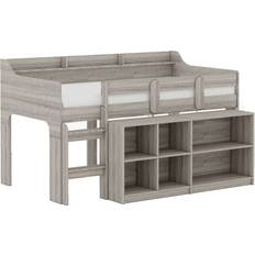 BK Furniture Hamilton Loft Bed with Storage Unit 45.9x77.2"