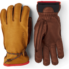 Snowboard Clothing Hestra Wakayama 5-Finger Ski Gloves - Cork/Brown