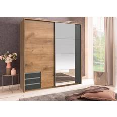 Marrone Organizzazione Abiti WIMEX Emden Graphite Oak Armadio 179x198cm