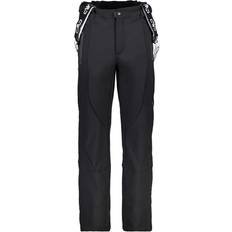 CMP Men's Softshell Ski Salopettes Pant - Black