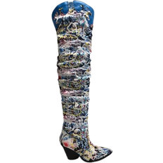 Multicolored - Women High Boots Caperobbin Kelsey-21 - Blue Multi