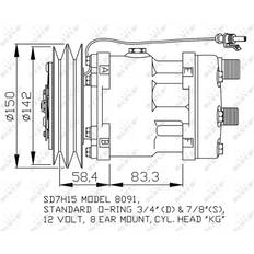 Verkkovirta Kompressorit ale NRF Ilmastoinnin Kompressori SD7H15 12 PAG 46 PAG