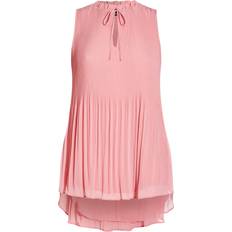 City Chic Adore Pleat Top - Rose Pink