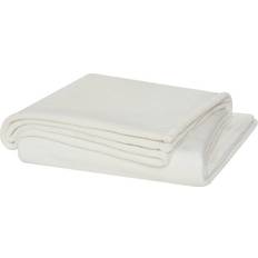 Cannon Solid Plush Blankets White (152.4x203.2cm)