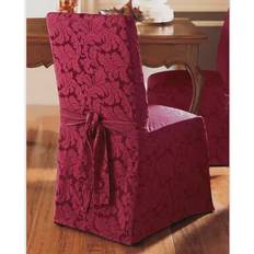 Loose Chair Covers Sure Fit Scroll Classic Box Cushion Loose Chair Cover Red