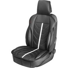 Tappezzerie Auto Walser Sitzauflage Kimi, Auto-Sitzaufleger im Rennsportdesign schwarz/weiß