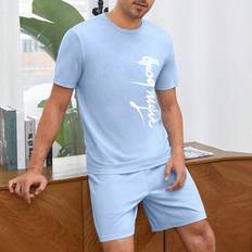 Shein Men Letter Graphic PJ Set - Pajama