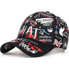 Shein Multifärgade Huvudbonader Shein Men Letter Graphic Baseball Cap
