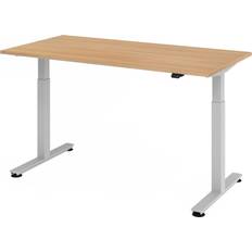 Bruna - Metall Skrivbord Hammerbacher Siere XMST Oak Skrivbord 80x160cm