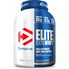 Dymatize Iron Protein Powders Dymatize Elite 100% Whey Cookies Cream Protein Low Sugar Power 2170 g