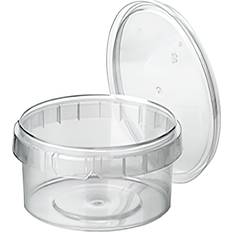 Plast - Transparent Kopper Papstar Plastikbeholder Med Låg Mellem Krus