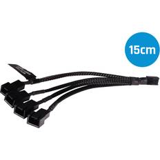 AlphaCool 3-Pin - 4 x 3-Pin Y-Splitter M-F