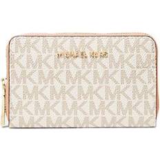 Michael Kors Small Logo Wallet - Vanilla/Soft Pink
