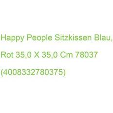 Rund Sitzkissen Happy People blau Sitzkissen Rot, Blau (350x)