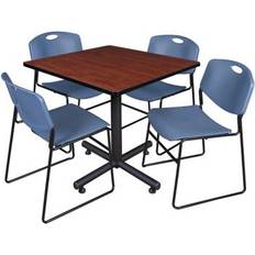 Furniture Regency Breakroom Red 4-Person Dining Table