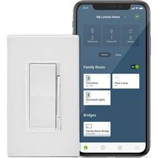 Dimmers Leviton dn6hd-1rw decora wifi smart dimmer switch, white