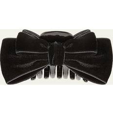 Hair Products Jennifer Behr Matilda Velvet Bow Jaw Clip BLACK