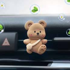 Brown Car Air Fresheners Shein Cartoon Bear Design Car Air Freshener