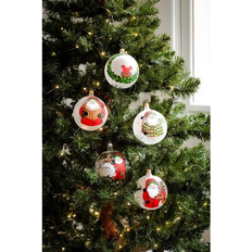 Orange Décorations de Sapin de Noël Vietri Wreath With Red Bird Ornament Décoration de Sapin de Noël