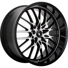 Car Rims Konig 16MB Lace 17x8 5x114.3 +45et Gloss Black With Machined Face Wheel