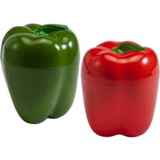 Fornetti a Microonde Hutzler Pepper Savers Set Green Pepper and Red Fornetto a Microonde