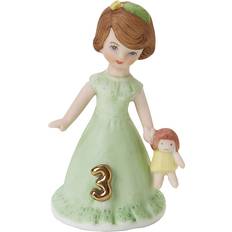 Enesco Growing Up Girls 3rd Birthday-Brunette Boxed