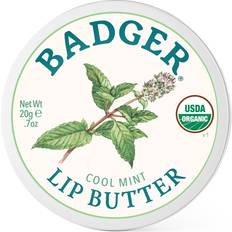 Lippenbalsems Badger Cool Mint Lip Moisturizing Organic Coconut Oil, Beeswax, Sunflower & Peppermint Oil