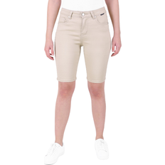 Beige - Dame - Denimshorts Perfect Jeans Skinny Middle Shorts - Gazelles