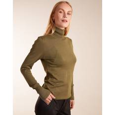 Green - Roll Neck Jumpers Blue Vanilla Roll Neck Jumper KHAKI