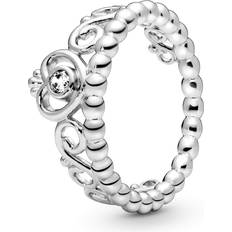 Pandora Princess Tiara Crown Ring - Silver/ Transparent